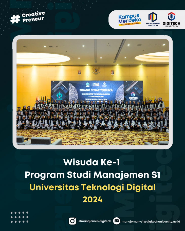 Wisuda Ke - 1 Program Studi Manajemen S1 Universitas Teknologi Digital